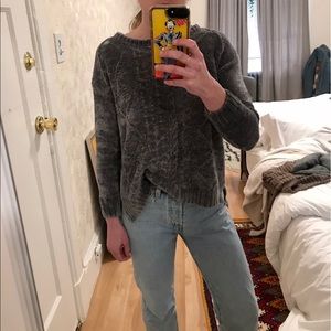 LF velvet sweater